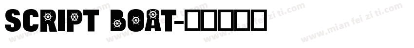 script boat字体转换